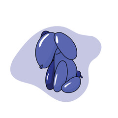 Balloon Dog Vector Illustration Sad Dog