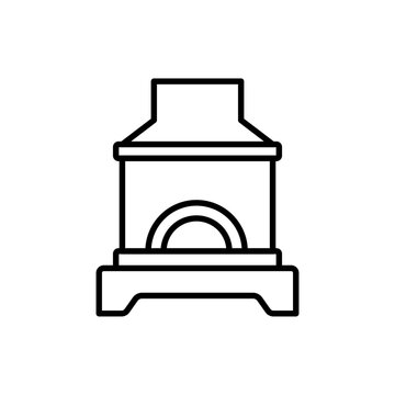 recommend clip art: Fireplace outline icons, minimalist vector illustration ,simple transparent graphic element .Isolated on white background