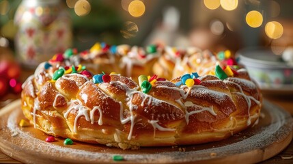 On January 5th Mexican tradition shines bright with the beloved Rosca de Reyes also known as the Epiphany Cake Roscon and adorned with a clay Jarrito This festive treat is none other than th