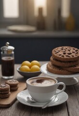 cup of coffee and chocolate