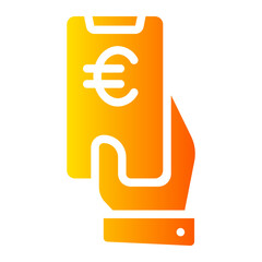 mobile payment gradient icon