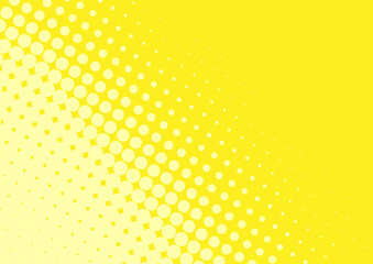 light yellow pop art comic background lightning blast halftone dots