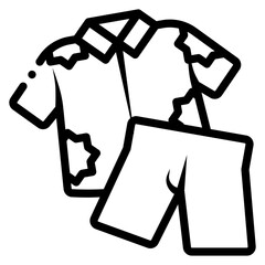 summer clothes icon