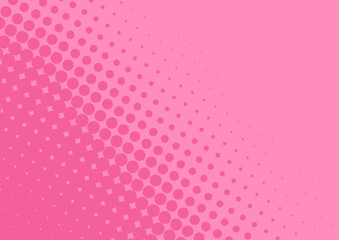 Bright baby pink background in pop art comic book style, vector illustration eps10