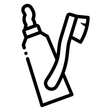 recommend clip art: toothpaste and toothbrush icon