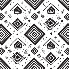 black and white geometric pattern background