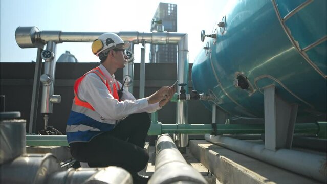Engineers inspect the completed air conditioning and water systems to continue verifying their functionality.