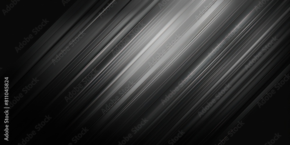 Poster abstract black and silver gradient with light gray and white. metallic texture with soft diagonal li