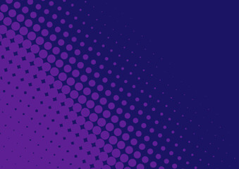 purple and blue pop art comic background lightning blast halftone dots