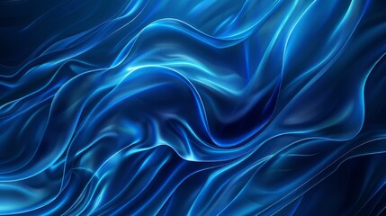 Obraz premium Blue abstract background with soft folds