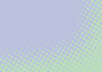 Pop art background turquoise green and light purple dot design in retro comic book style. Cartoon funny retro pattern mock up vector eps10