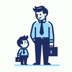  Father and son Adobe Illustrator Artwork