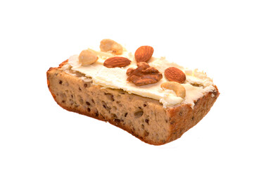 bread isolated on white background