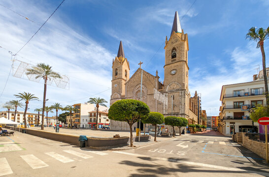 Benissa (Spanien) Costa Blanca, historische Altstadt, Kathedrale Parr&ograve;quia Pur&iacute;ssima Xiqueta i Sant Pere Ap&ograve;stol