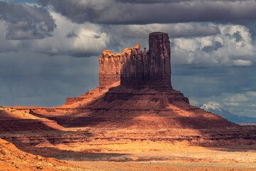 Monument Valley Mitten during a storm