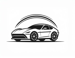 logo avec voiture pour garagiste base sans écrit en ia