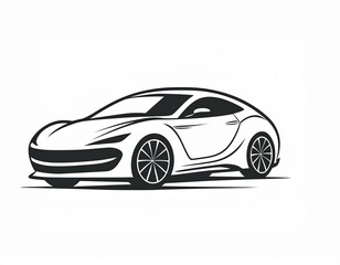 Fototapeta premium logo voiture en ia pour garagiste ou carrossier