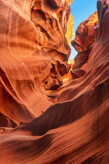 Rock patterns formed in Arizona Slot Canyons over thousands of years.