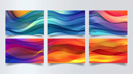 Colorful Abstract business banner template horizontal