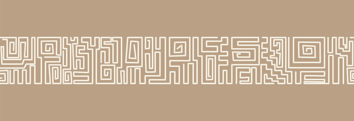 Geometric pattern in African style. Seamless pattern. © Yuliia