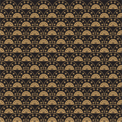 Golden minimalism lines, vintage geometric arts and deco line ornate. Geometrics gold minimal ornaments seamless gatsby elegant abstract luxury patterns vector