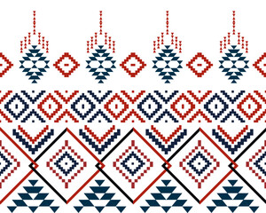 abstract Traditional geometric ethnic fabric pattern ornate elements with ethnic patterns design for textiles, rugs, clothing, sarong, scarf, batik, wrap, embroidery, print, curtain, carpet, wallpaper