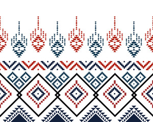abstract Traditional geometric ethnic fabric pattern ornate elements with ethnic patterns design for textiles, rugs, clothing, sarong, scarf, batik, wrap, embroidery, print, curtain, carpet, wallpaper