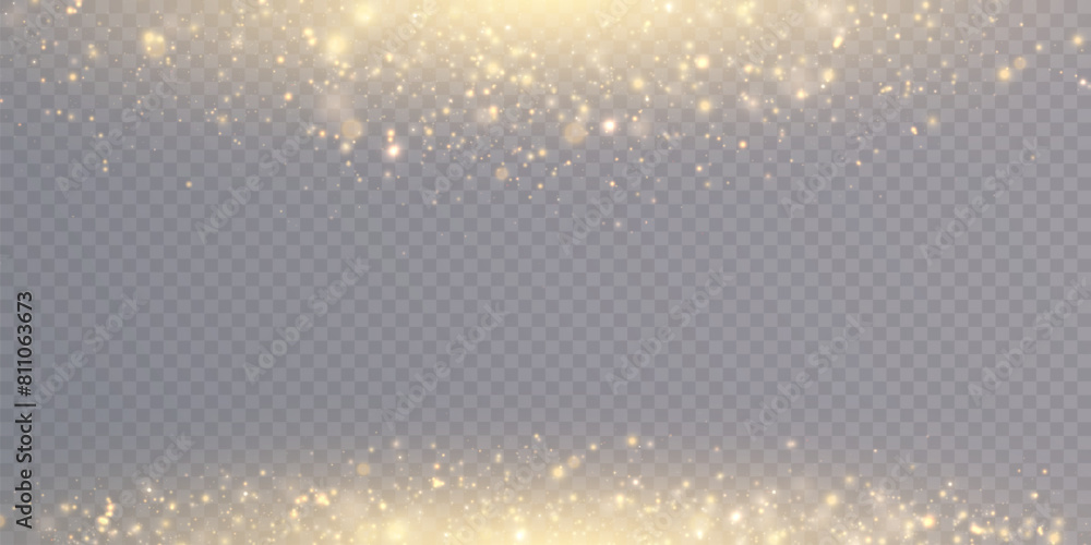 Poster bright christmas glitter background design. bokeh light effect of an explosion of flickering particl