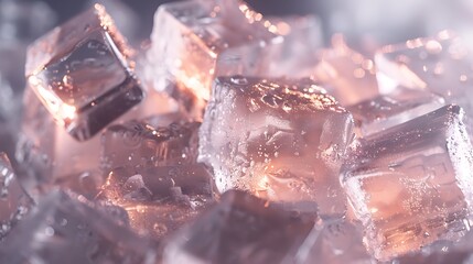 "Sparkling Ice Cube: Pure, Pristine, and Perfect for Refreshment - Crystal Clear Cubes to Elevate Your Drink Experience!"