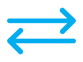 arrow right left icon design illustration.