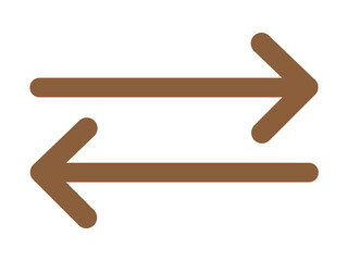 arrow right left icon design illustration.