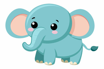 elephant cartoon vector illustration