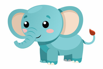 elephant cartoon vector illustration