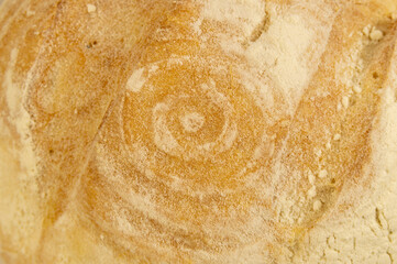 Brown crusty bread texture. High quality photo