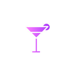 cocktail gradient icon