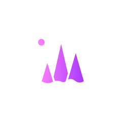 mountain gradient icon