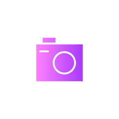 photo camera gradient icon