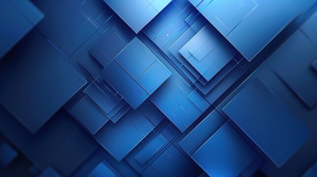 abstract blue geometric forms as a background, ideal for giving advertisements a modern vibe