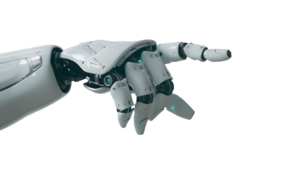 Robotic hand, transparent picture