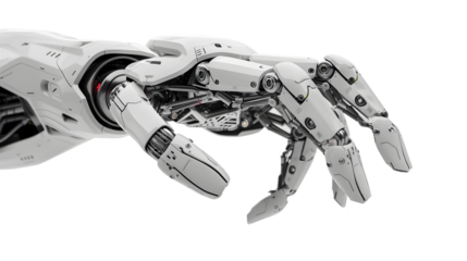 Robotic hand, transparent picture