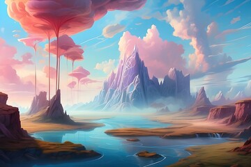 "Step into a surreal landscape of sawe, where reality and fantasy blend together in a visually stunning display. With a range of styles and variations, this prompt will take you on a journey like no o