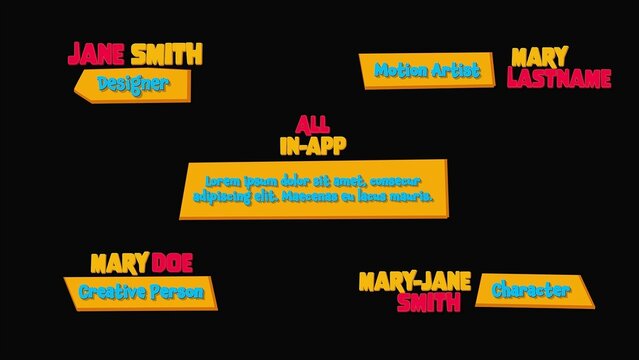 Joyful Playful Fun Organic Lower Thirds