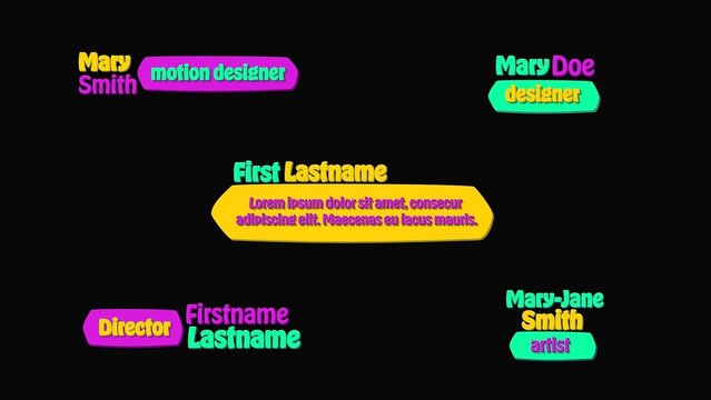 Optimistic Playful Fun Creative Lower Thirds