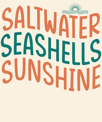 Obraz premium Saltwater seashells sunshine Graphic Design