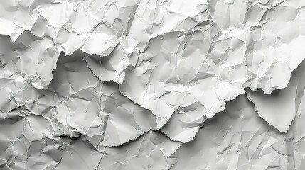   A monochromatic image of a wall with white creased paper resembling a fissure