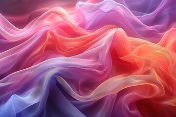 Fototapeta premium Abstract backdrop Smooth curves vibrant colors