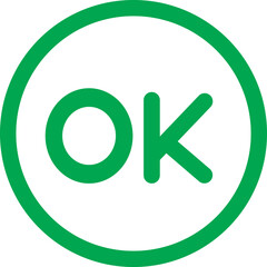 ok, icon indicates agreement