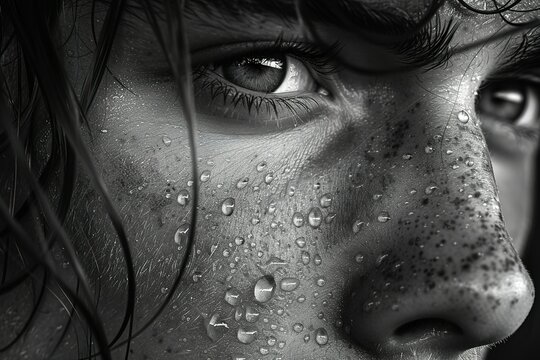 face beauty young person sad woman black white sadness human depression cry emotion despair unhappy pain
