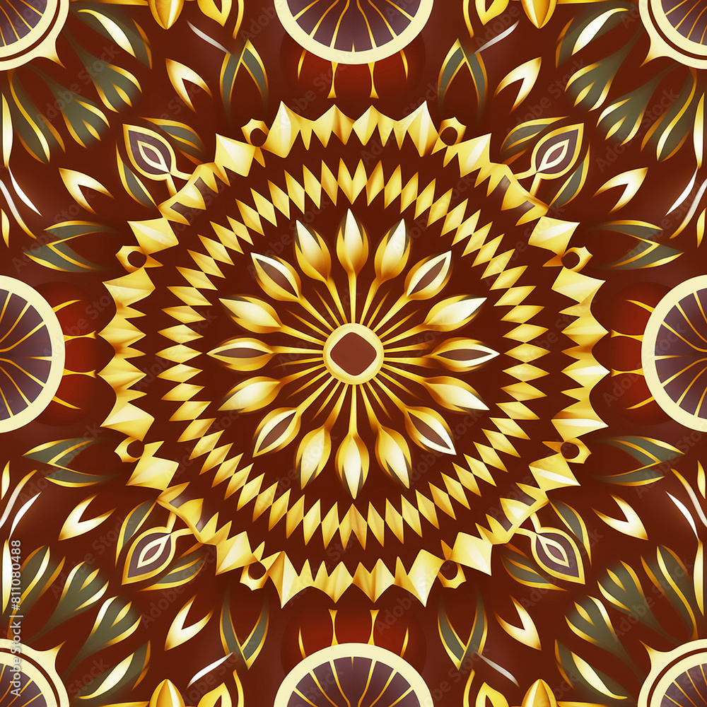 Poster abstract background with circles. ai generate