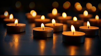 Serenity flames. all saints day vigil and candlelight memorial service for peace and reflection